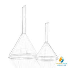 Phễu thủy tinh miệng 120mm, cuống 105mm