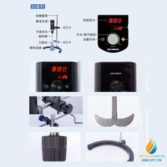 Máy khuấy trộn Lichen model LC-OES-100SH hiển thị kỹ thuật số