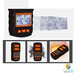 Máy dò khí 4 trong 1 gồm oxi, carbon monoxide, hydrogen sulfide,