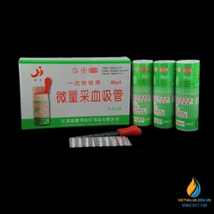 Ống mao dẫn 100ul, hộp 400 cái, ống mao quản