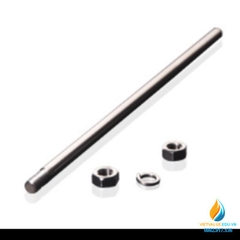 Lưỡi khuấy trộn Inox 304 không gỉ, cái dài 30cm, lưỡi 4 cánh quạt dài 40mm