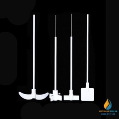 Cánh khuấy nhựa PTFE, lưỡi vuông, kích thước 65x65mm, cán dài 420mm