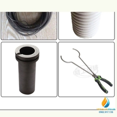 Lò điện đỏ nấu chảy kim loại vàng 2kg, 110V, 1150 độ C