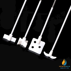 Cánh khuấy nhựa PTFE, lưỡi vuông, kích thước 65x65mm, cán dài 420mm
