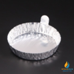 Đĩa nhôm cân mẫu, dung tích 60ml, kích thước 77x18mm, gói 100 cái