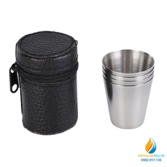 Ly rượu inox mini nhỏ gọn 30ml