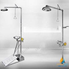 Bồn rửa mắt bằng thép không gỉ bàn đạp lớn