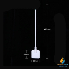 Cánh khuấy nhựa PTFE, lưỡi vuông, kích thước 65x65mm, cán dài 420mm