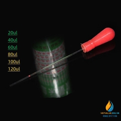 Ống mao dẫn 80ul, hộp 400 cái, ống mao quản