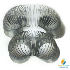 Lò xo slinky cỡ lớn, kích thước 8x12cm xếp chồng, lò xo linky thí nghiệm đàn hồi