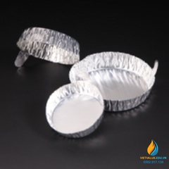 Đĩa nhôm cân mẫu, dung tích 60ml, kích thước 77x18mm, gói 100 cái