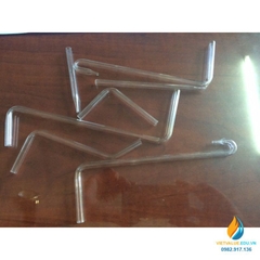 Bộ ống nối thủy tinh, ống thẳng, chữ L, chữ T, chữ Y, đường kính ống 6mm