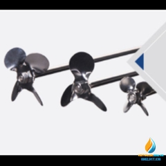 Lưỡi khuấy trộn Inox 304 không gỉ, cái dài 30cm, lưỡi 4 cánh quạt dài 40mm