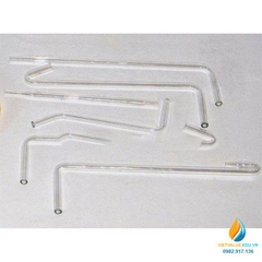 Bộ ống nối thủy tinh, ống thẳng, chữ L, chữ T, chữ Y, đường kính ống 6mm