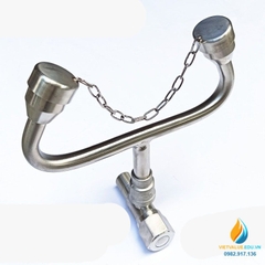 Vòi rửa mắt hai miệng di động sử dụng kép Inox 304