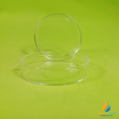 Đĩa peptri thủy tinh, có nắp, cao 1.5cm, đường kính 90mm