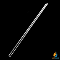 2 chiếc đũa thủy tinh khuấy hóa chất, dài 20 cm, đường kính 8mm