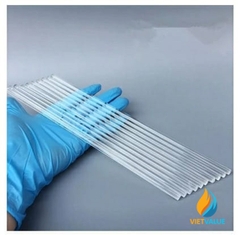 2 chiếc đũa thủy tinh khuấy hóa chất, dài 20 cm, đường kính 8mm