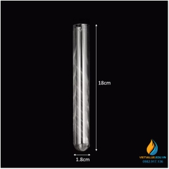Ống nghiệm thủy tinh, không chia vạch, không nắp, 15x150mm