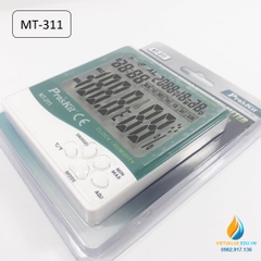 Đồng hồ ẩm kế Proxi model NT-311, ẩm kê đo giờ, nhiệt độ, độ ẩm, độ chính xác cao