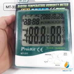 Đồng hồ ẩm kế Proxi model NT-311, ẩm kê đo giờ, nhiệt độ, độ ẩm, độ chính xác cao