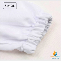 Áo blue phòng thí nghiệm, size XL, áo bảo hộ phòng thí nghiệm dài tay, chất vải tốt