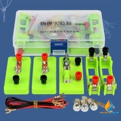 Bộ dụng cụ lắp ráp mạch điện thực hành vật lý, 15 sản phẩm đi kèm