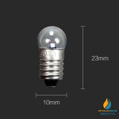 5 chiếc bóng đèn ghép mạch điện, đui xoáy, dây tóc, điện áp 3.8V