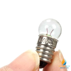 5 chiếc bóng đèn ghép mạch điện, đui xoáy, dây tóc, điện áp 2.5V