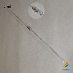 Pipet bầu thủy tinh 2ml, pipet bầu hút định lượng hút chính xác