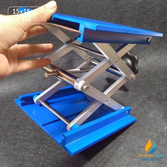 Bàn nâng thí nghiệm nhôm Oxit 150x150x260mm, chất liệu nhôm Oxit độ cứng cao