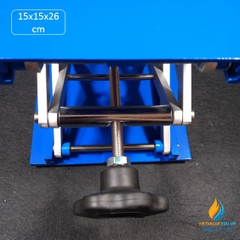 Bàn nâng thí nghiệm nhôm Oxit 150x150x260mm, chất liệu nhôm Oxit độ cứng cao