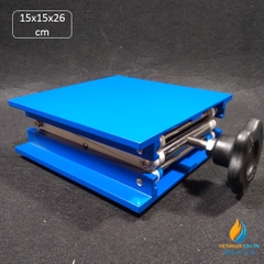Bàn nâng thí nghiệm nhôm Oxit 150x150x260mm, chất liệu nhôm Oxit độ cứng cao