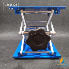Bàn nâng thí nghiệm nhôm Oxit 150x150x260mm, chất liệu nhôm Oxit độ cứng cao