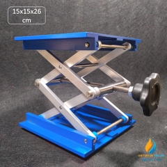 Bàn nâng thí nghiệm nhôm Oxit 150x150x260mm, chất liệu nhôm Oxit độ cứng cao