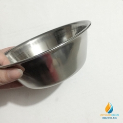 Bát Inox 304 miệng 16cm, khử trùng y tế, chống Iot, thành dày, đáy phẳng