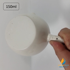 Bát sứ nung mẫu dung tích 150ml, có tay cầm, bát sứ chịu nhiệt độ cao phòng thí nghiệm