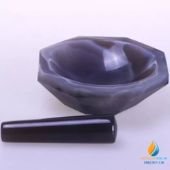 Cối chày mã não, xay nghiền mẫu cực nhỏ, đường kính 15cm