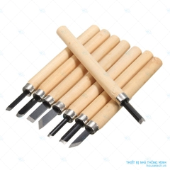 Bộ dụng cụ đục gỗ, khắc gỗ nghệ thuật 8 chi tiết