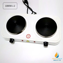 Bếp điện phá mẫu công suất bếp 2000W, bếp đôi điện áp sử dụng 220V, núm chỉnh