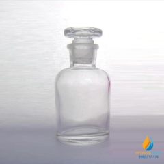 Chai đựng hóa chất, thủy tinh, có nắp, màu trong suốt, 250ml