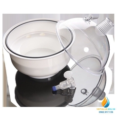 Bình hút ẩm chân không nhựa PP 250mm