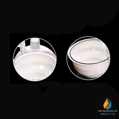 Bình hút ẩm chân không nhựa PP 250mm