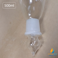 Bình tam giác thủy tinh 500ml có nút cổ mài vạch chia chịu nhiệt