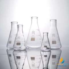 Bình tam giác, thủy tinh trong suốt, có chia vạch, không nắp, 250ml