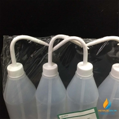 Bình tia nhựa vòi ngang, nhựa LPDE 500ml, nắp trắng, Scilabware hàng Anh Quốc