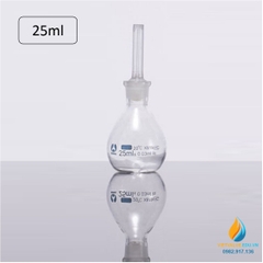 Bình tỷ trọng thủy tinh, dung tích 25ml, hãng Bomex, bình mật độ pycnometer