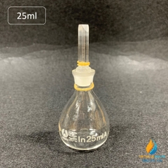 Bình tỷ trọng thủy tinh, dung tích 25ml, hãng Bomex, bình mật độ pycnometer