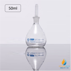 Bình tỷ trọng thủy tinh, dung tích 50ml, hãng Bomex, bình mật độ pycnometer