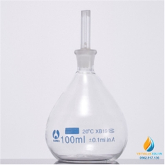 Bình tỷ trọng thủy tinh, dung tích 50ml, hãng Bomex, bình mật độ pycnometer